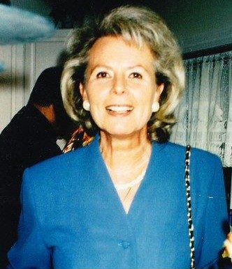 The Author in a Blue Dress